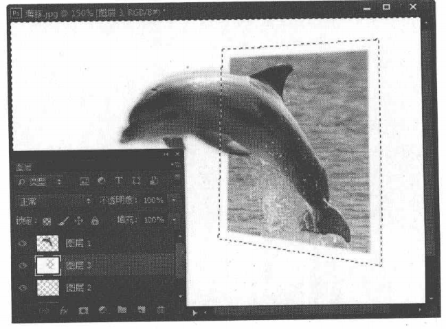 PhotoshopCS6实例使用选区制作飞出相框的照片效果