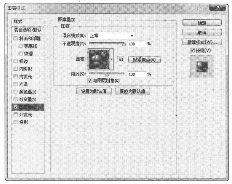 “图案叠加”样式