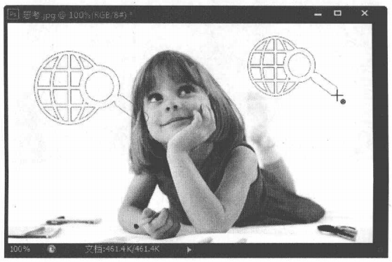 练习使用-Photoshop描边路径命令