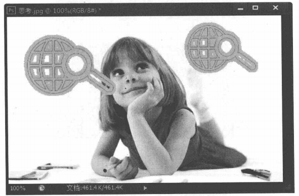 练习使用-Photoshop描边路径命令