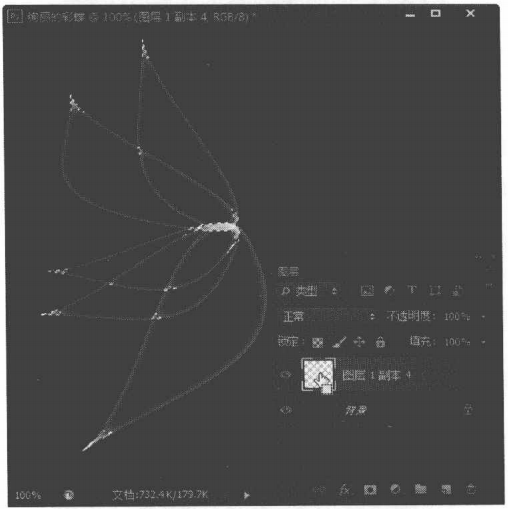 使用PS路径打造绚丽的彩蝶具体操作步骤