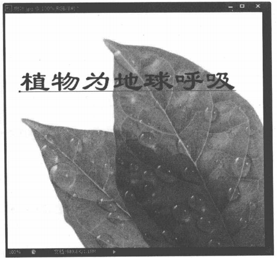 Photoshop CS6中进行变形文字输入高级操作
