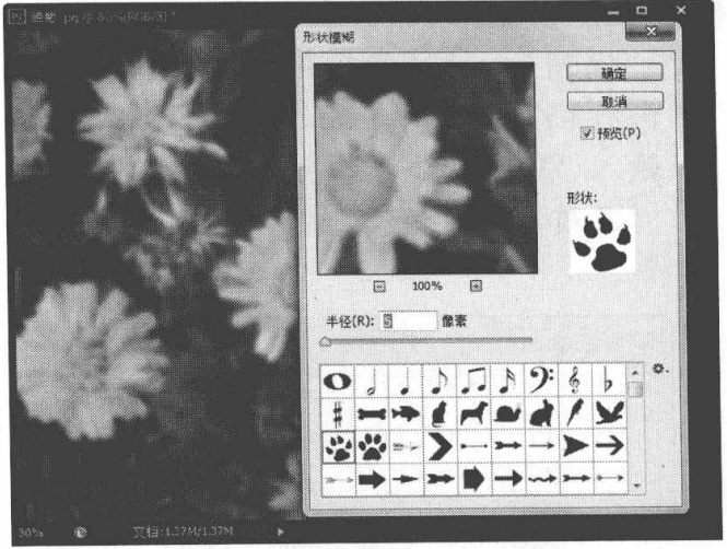 通过模糊类滤镜削弱图像边缘过于清晰的区域