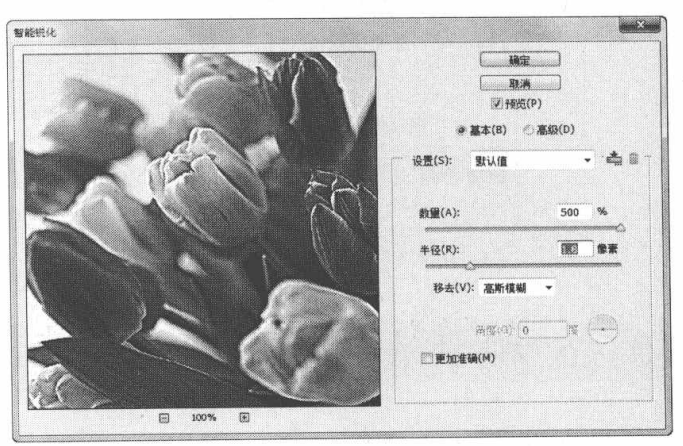 使用锐化滤镜增加图像轮廓和纹理的清晰度