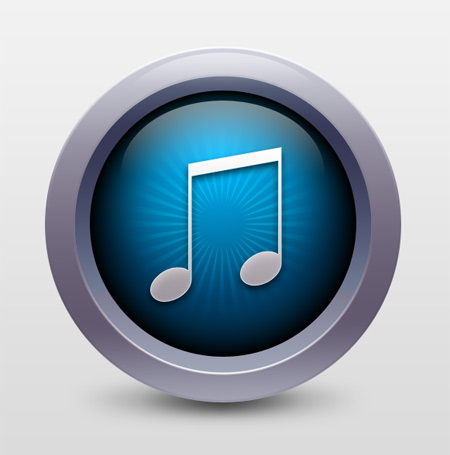 photoshop制作Itunes10图标,ps音乐图标教程