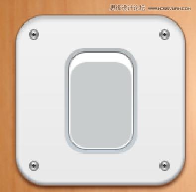 Photoshop设计白色立体效果的开关按钮,