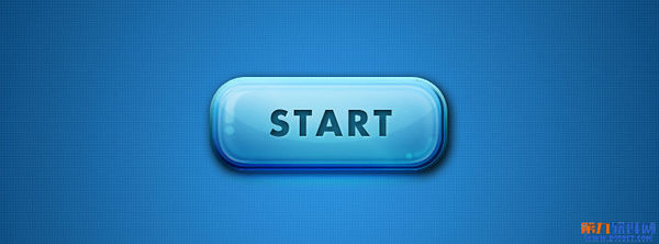 PS绘制一枚质感卡通游戏开始按钮