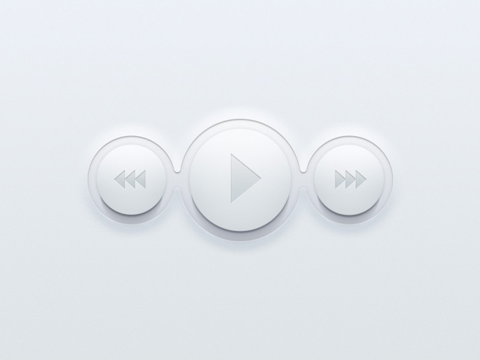 photoshop利用图层样式制作清爽的播放器按钮