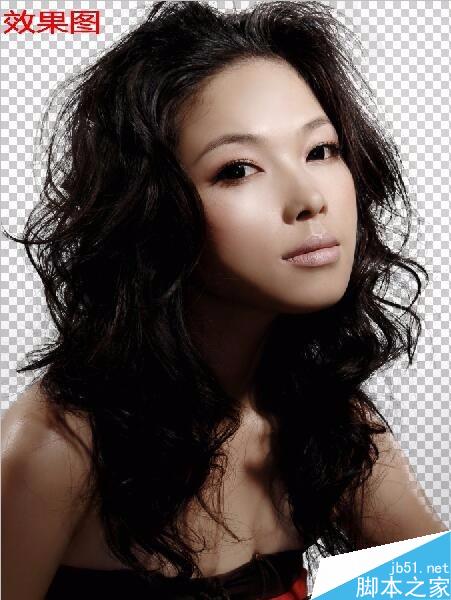 PS下如何使用背景橡皮擦截取人物头发？