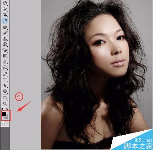 PS下如何使用背景橡皮擦截取人物头发？