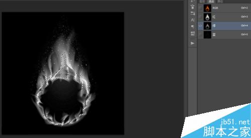 如何对火焰抠图(通道抠图法)