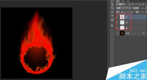 如何对火焰抠图(通道抠图法)