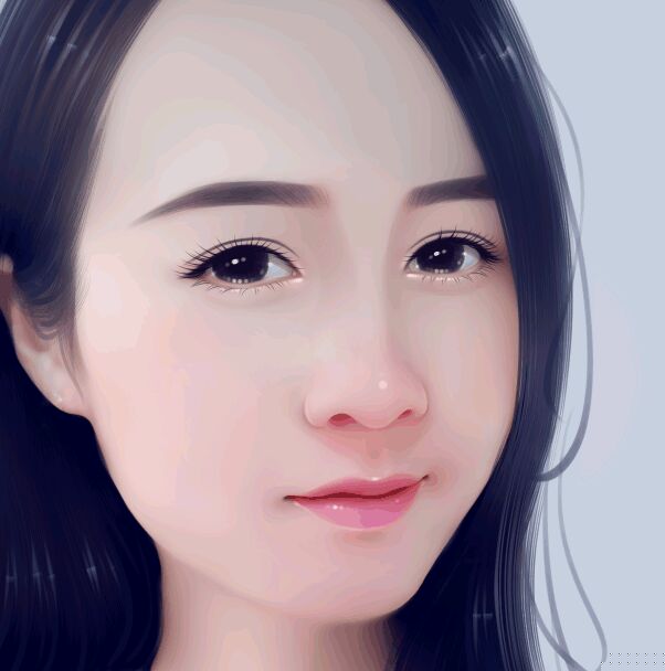 Photoshop结合SAI软件给手机模糊的美女照片转手绘教程