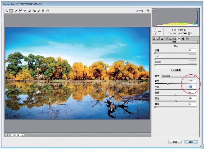Photoshop将灰蒙蒙胡杨林图片调出清新亮丽效果教程
