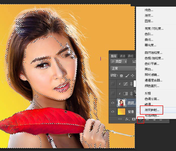 Photoshop给美女人像添加绚丽的彩色半调网纹效果教程