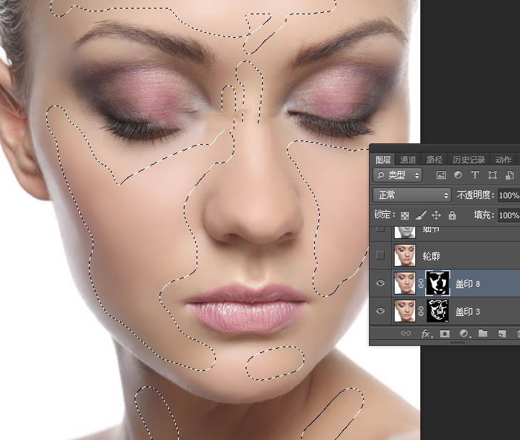 Photoshop保留质感给人物肖像图片后期精修磨皮教程