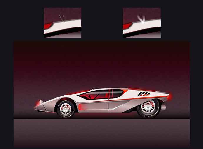 ps绘制炫酷质感的拟物化跑车教程