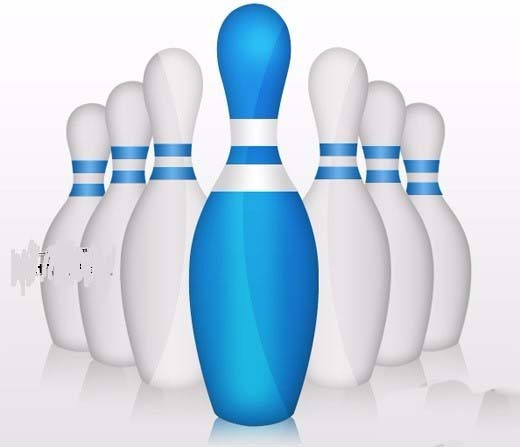 Photoshop渐变叠加工能制作逼真立体保龄球