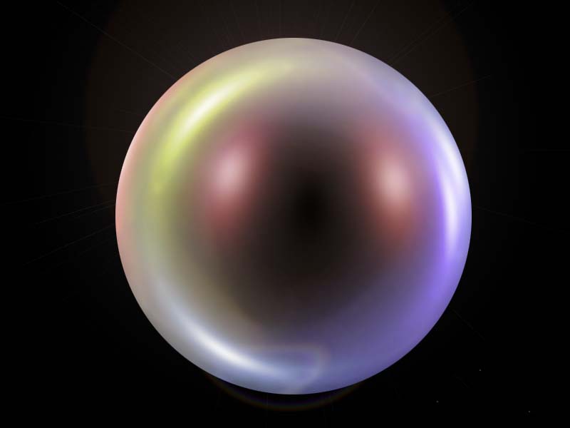 ps剪贴蒙版功能绘制一个彩色立体泡泡教程