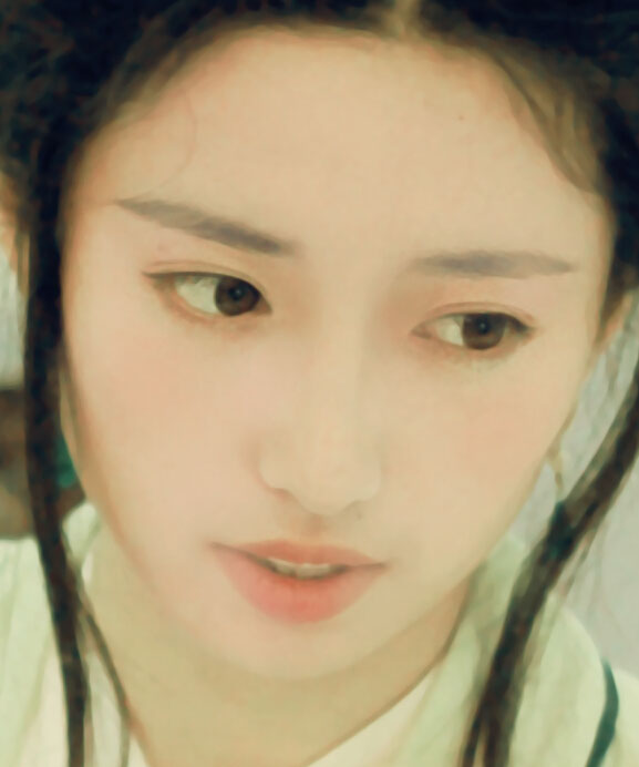 PS大神教你如何把古风汉服美女图片转为水墨风仿手绘效果