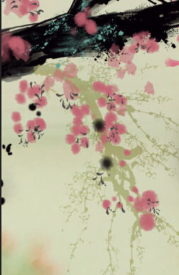 PS大神教你如何把古风汉服美女图片转为水墨风仿手绘效果