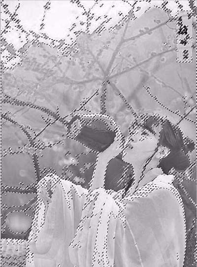 PS怎么将明亮的古风照片制成水墨古风照片?