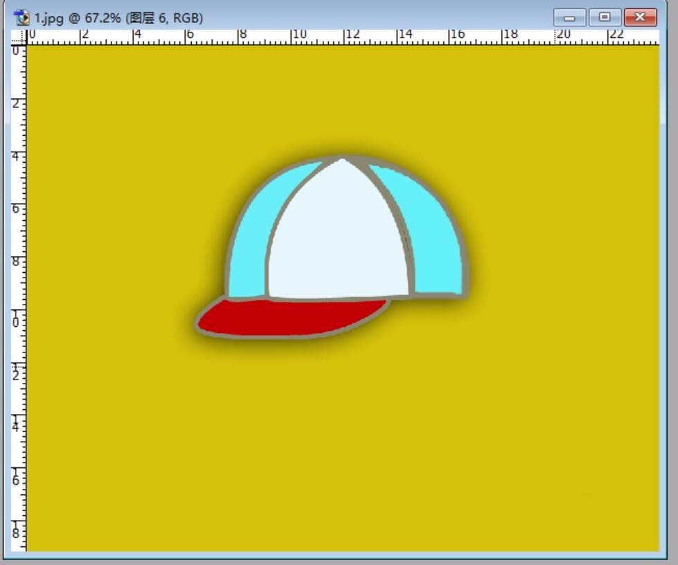PS钢笔工具和选择工具绘制矢量图帽子