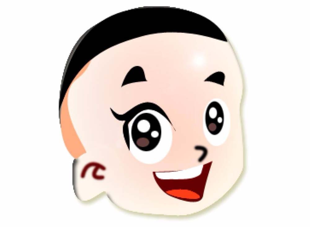 PS怎么绘制大头儿子的头像? PS绘制动画人物教程