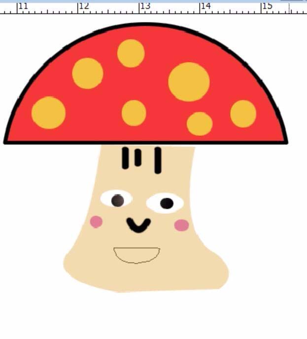 PS怎么绘制一个简单可爱的卡通蘑菇人?