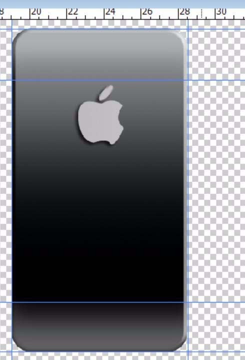 PS怎么绘制一个双面苹果手机图片?