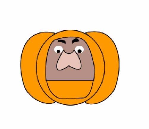 PS怎么手绘一个可爱的南瓜熊头像?