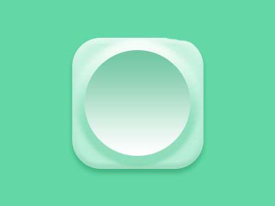 ps怎么设计一款粉绿色舒适主题风格的时钟图标?