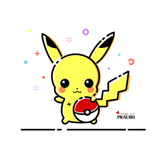 PS绘制萌萌的MBE风格皮卡丘插画教程