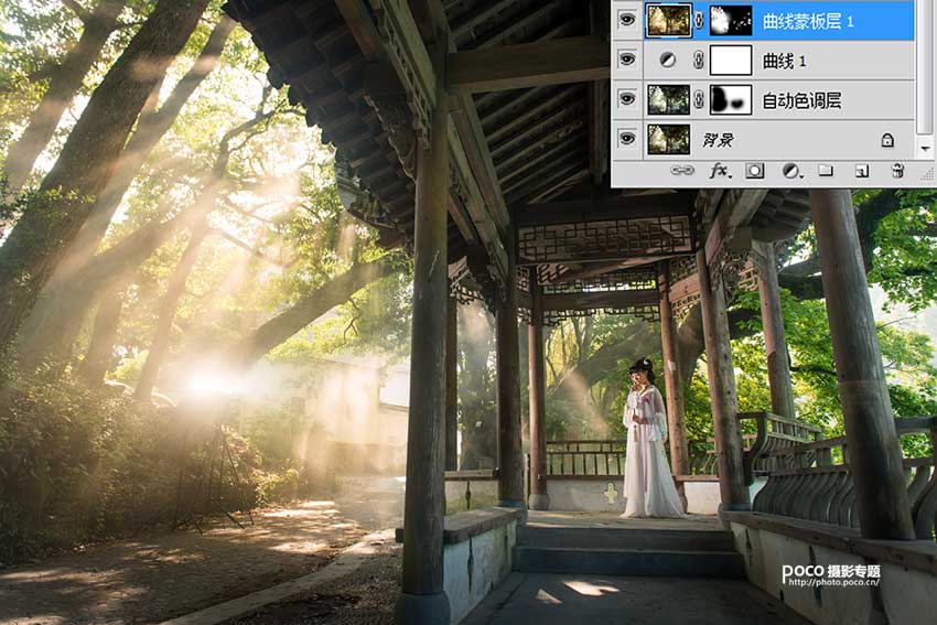 ps后期调出大光比的古风人像大片教程