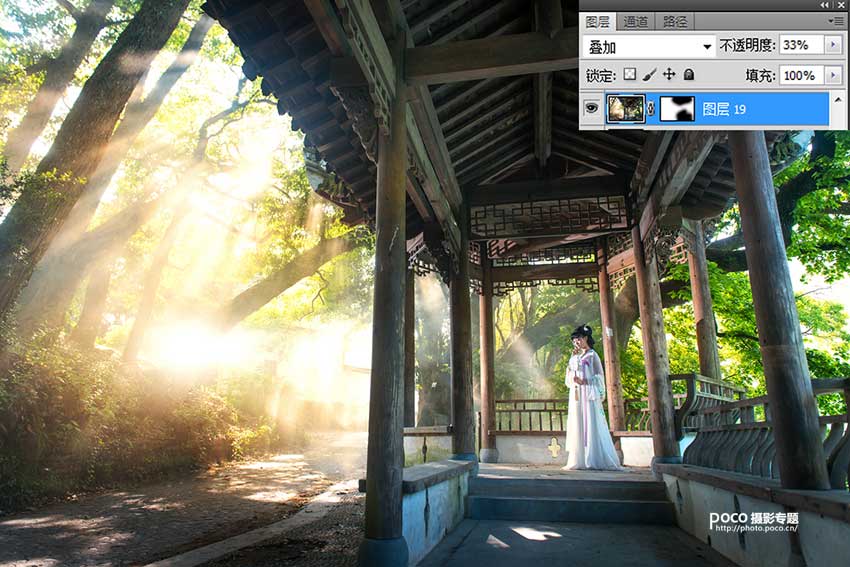 ps后期调出大光比的古风人像大片教程