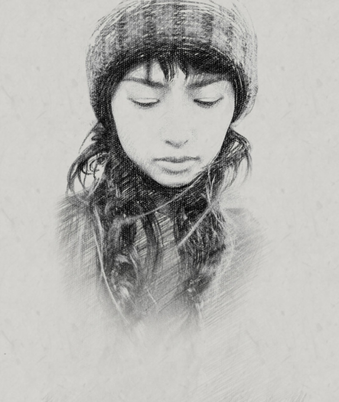 Photoshop教你如何把较暗的人像转为细腻的素描效果