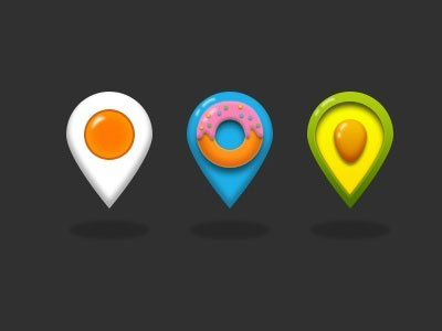 PS坐标图标怎么设计? ps绘制三个超可爱的坐标图标教程