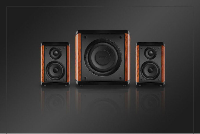 ps绘制超逼真的拟物化组合音响教程