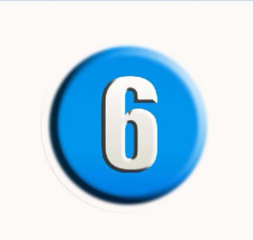 ps中想要设计一个数字按钮，该怎么设计呢？