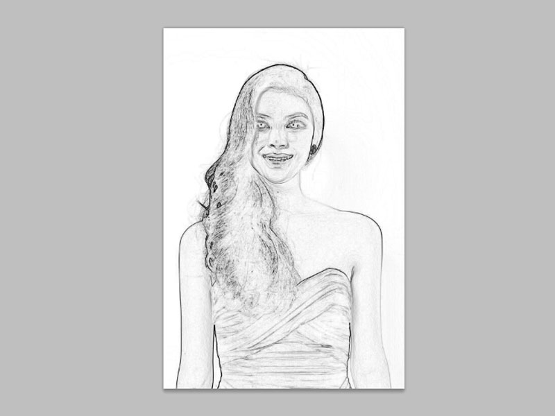 ps如何把普通人物照片变成圆珠笔画效果？