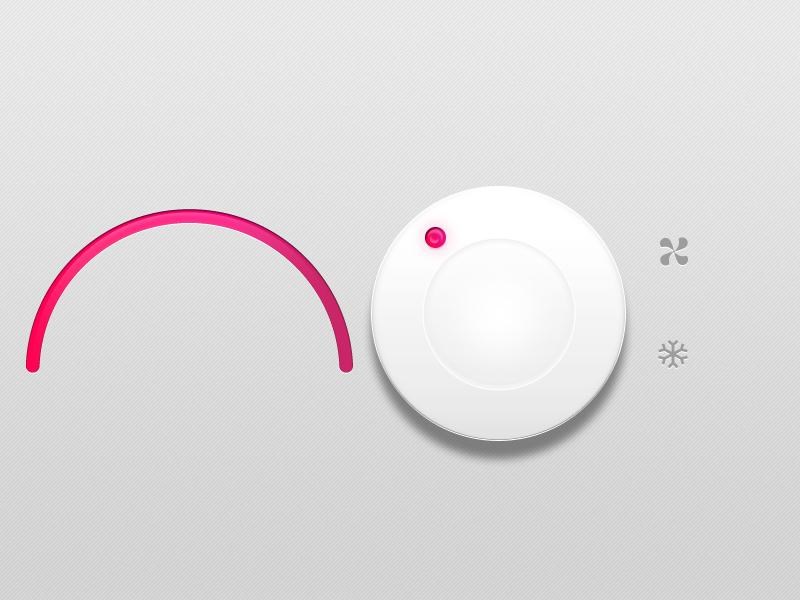 ps快速制作一个旋转空调按钮图标教程