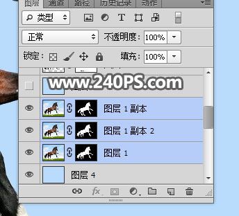 ps完美抠图快速抠出在草原上飞奔的骏马图片教程