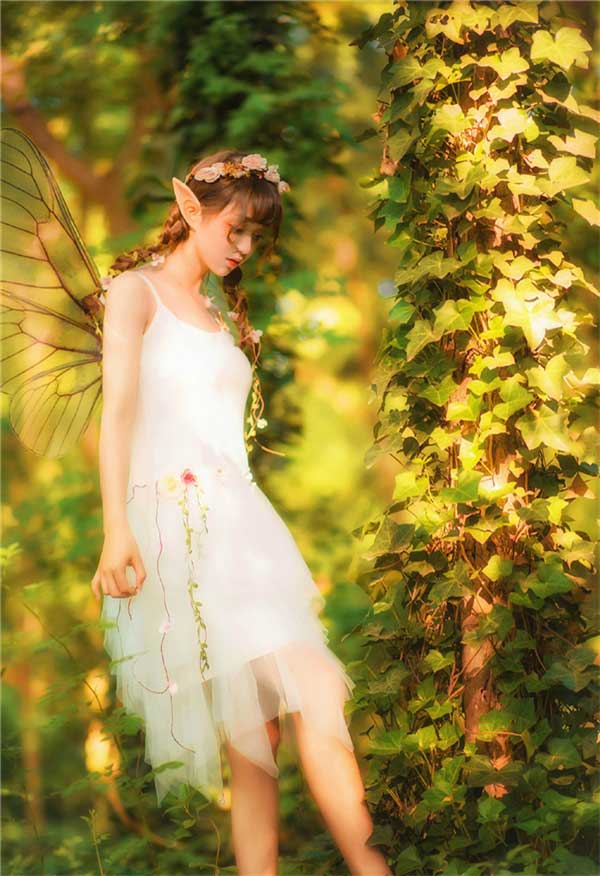 Photoshop给外景精灵主题照片添加唯美梦幻仙境效果