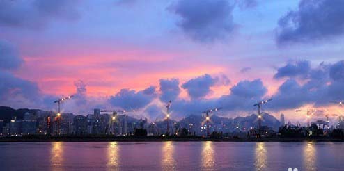 ps凸出海滨城市夜景灯光效果，PS夜景星光效果教程