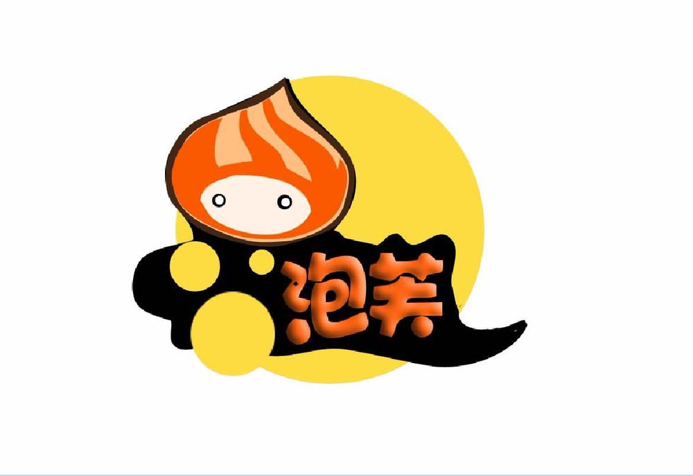 ps泡芙logo制作教程，PS卡通泡芙店标志设计