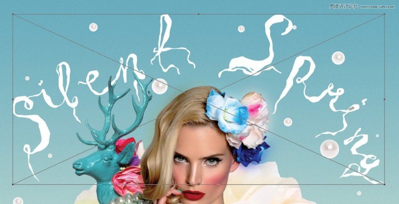 Photoshop设计3d立体时尚的人物杂志海报教程