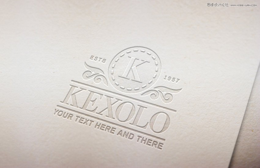 PS+AI制作凹陷浮雕效果的徽章logo教程