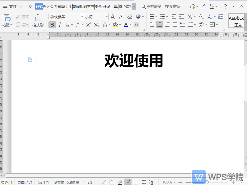 WPS如何给文档尾部空格添加下划线？