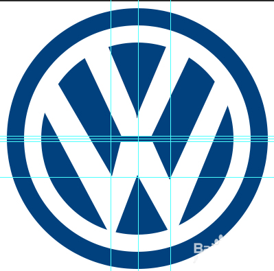 PS大众汽车的logo设计教程，怎么设计汽车车标？