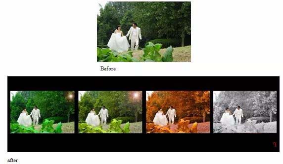 PS调成春夏秋冬四季色效果